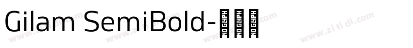 Gilam SemiBold字体转换